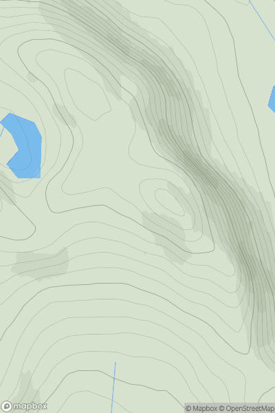 Thumbnail image for Creag Dhubh [Tongue to Wick and Helmsdale] showing contour plot for surrounding peak